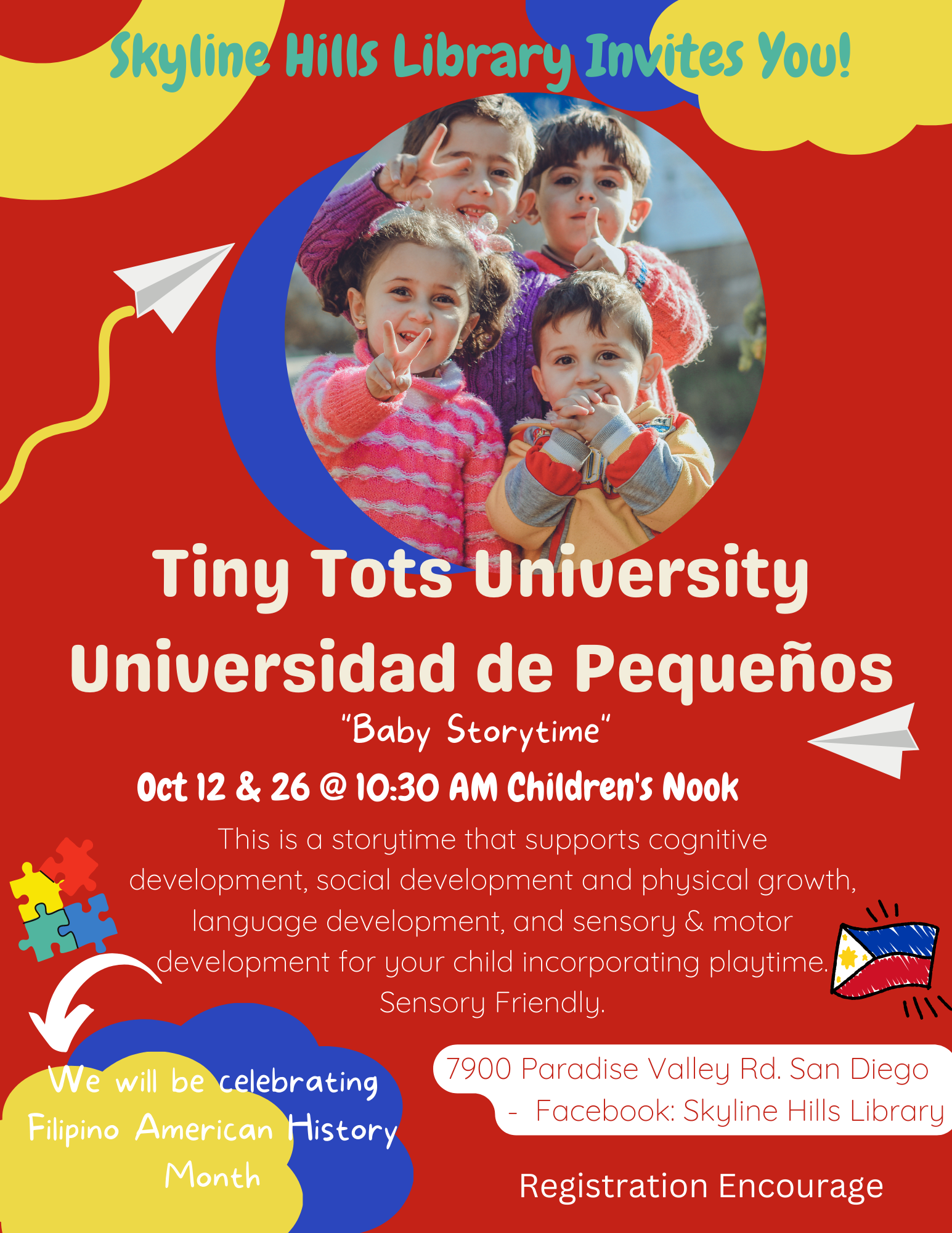 Tiny Tots University/Universidad de Pequeños Celebrating Filipino